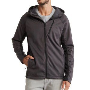 Spyder NWT $149 Men's LS Tempo Zip Front Performance Hooded Jacket Polar Grey M